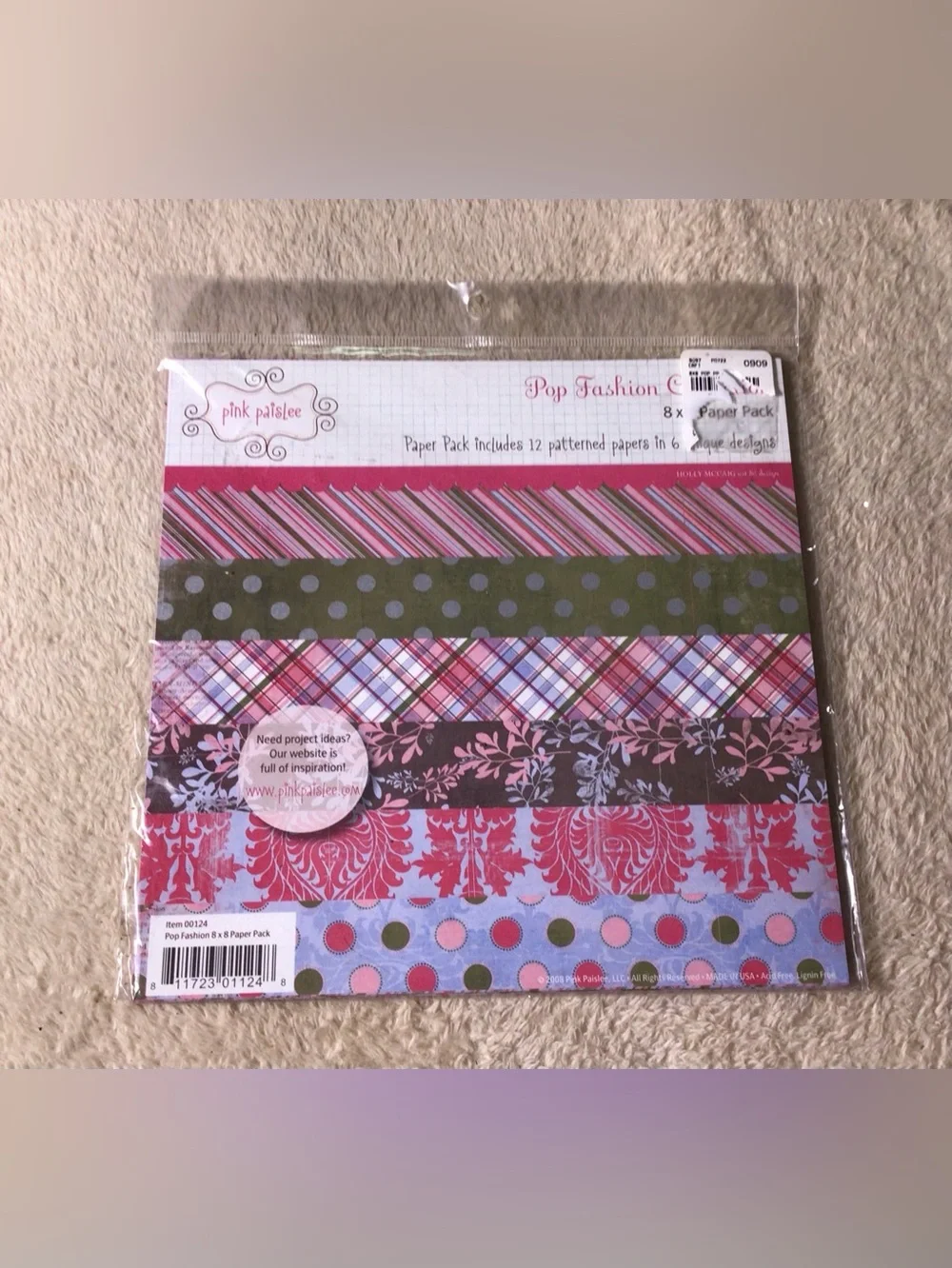 Pop Fashion Paper Pack – Pink & Blue Patterned Scrapbook Paper
